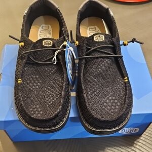 Hey Dude Black Knit Loafers